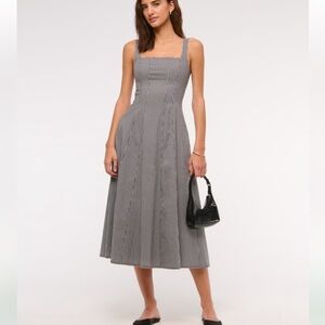 Abercrombie & Fitch | Dresses | Abercrombie Lace Up Corset Midi Dress |  Poshmark